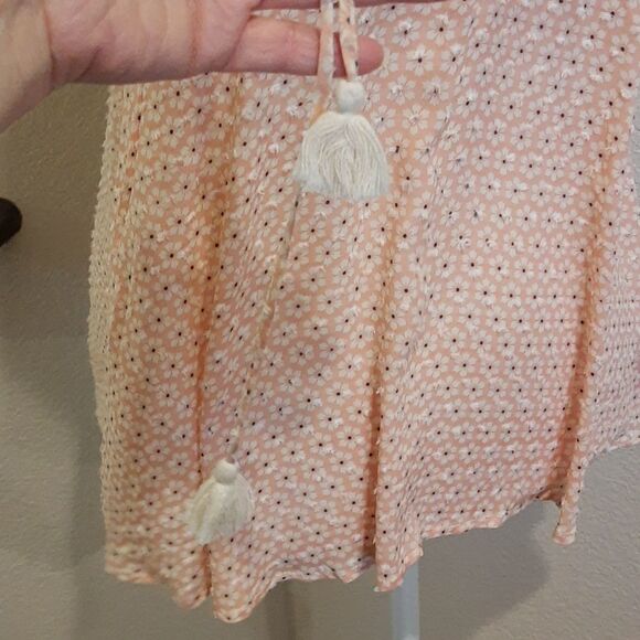 𝅺Love stitch Nordstrom Halter Peach size Large Boho Summer Vibes - Picture 4 of 12